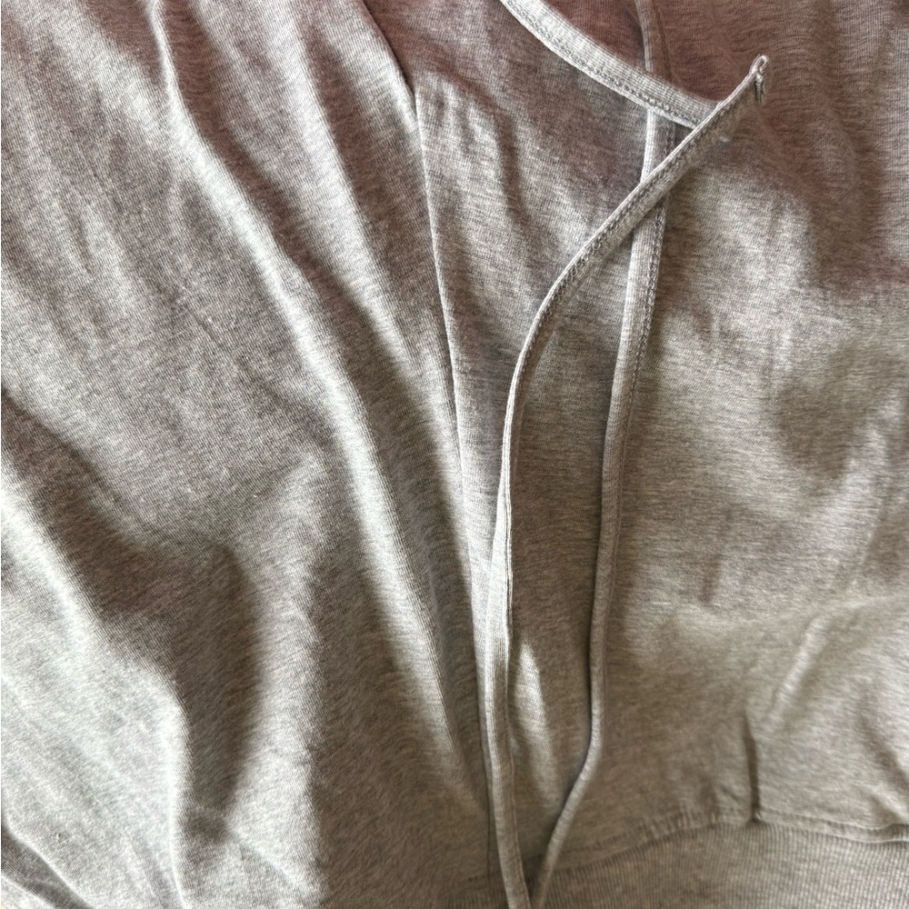 Zenana Drawstring Gray Cotton Joggers with Pockets Size 1X